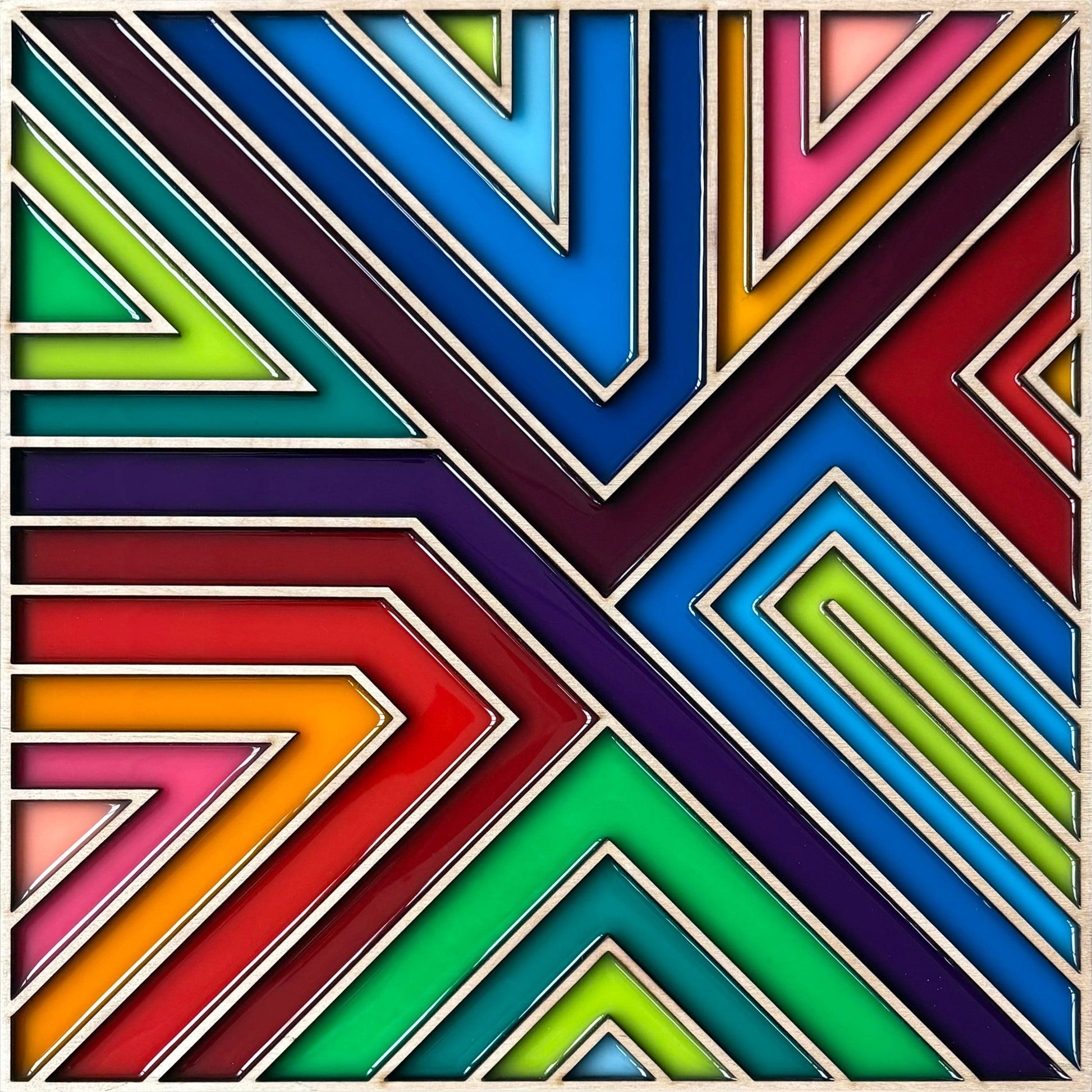 Patrick Déziel Oeuvre original - Techniques mixtes 12x12 Happy Hour