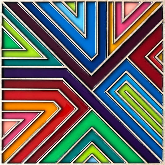 Patrick Déziel Oeuvre original - Techniques mixtes 12x12 Happy Hour