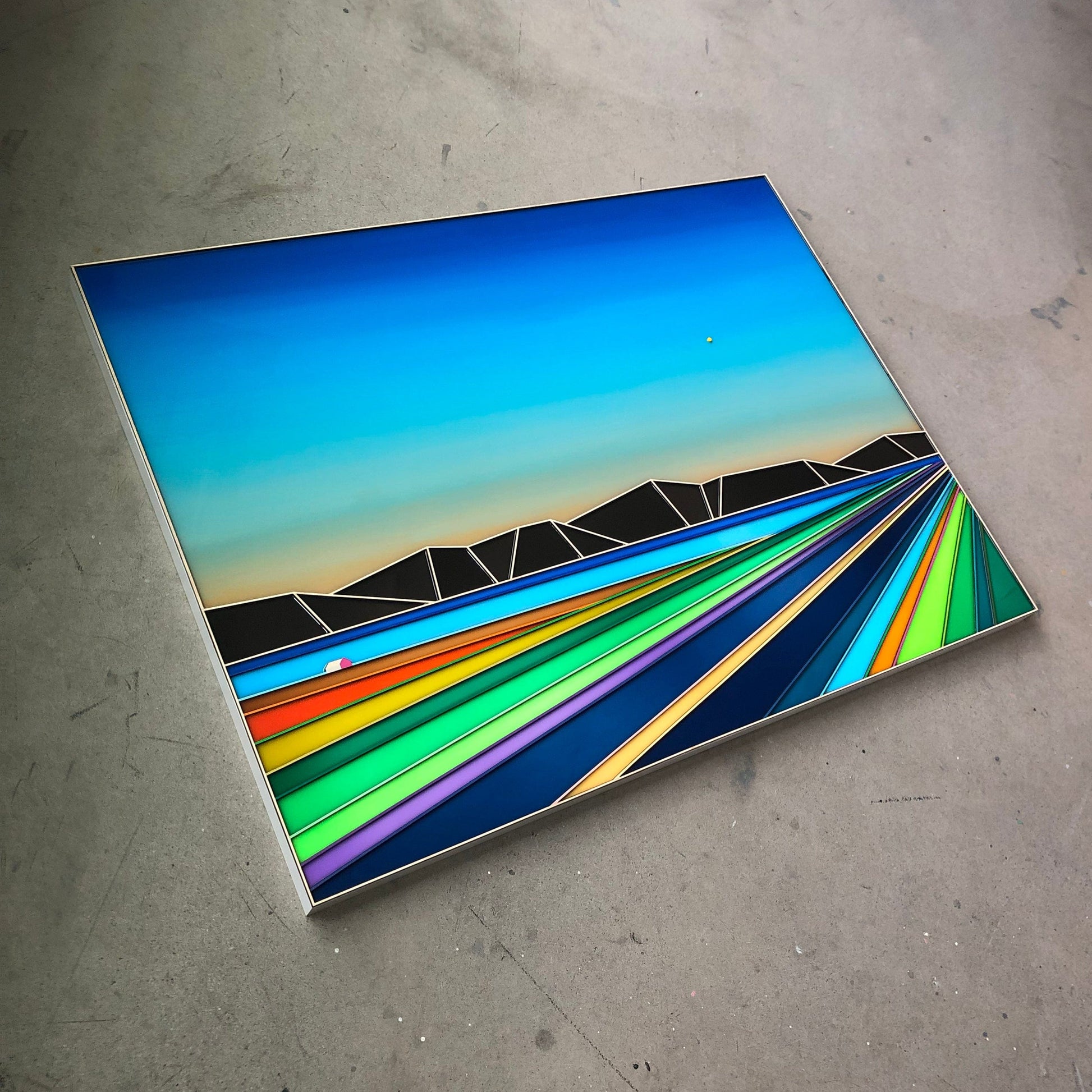 Patrick Déziel Oeuvre original - Techniques mixtes 36x48 On My Way