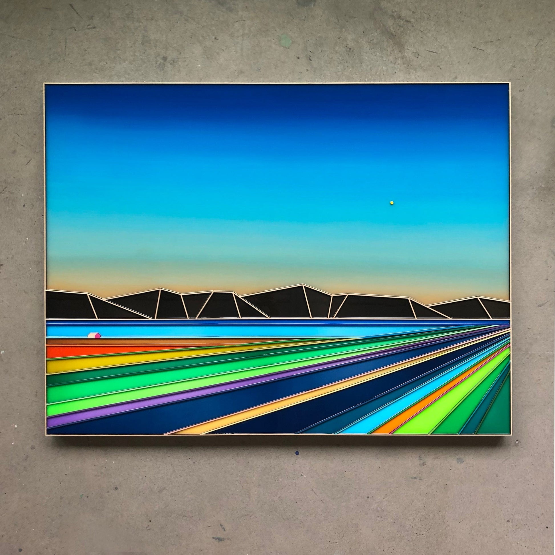 Patrick Déziel Oeuvre original - Techniques mixtes 36x48 On My Way