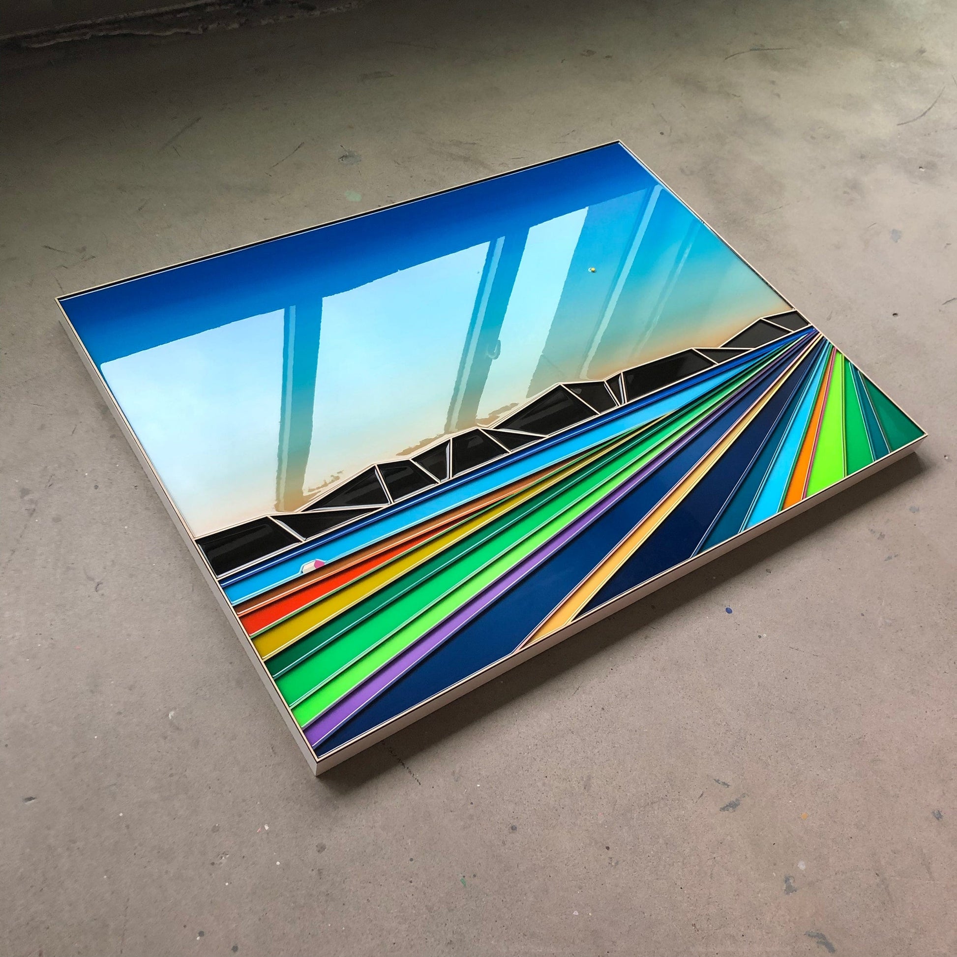 Patrick Déziel Oeuvre original - Techniques mixtes 36x48 On My Way