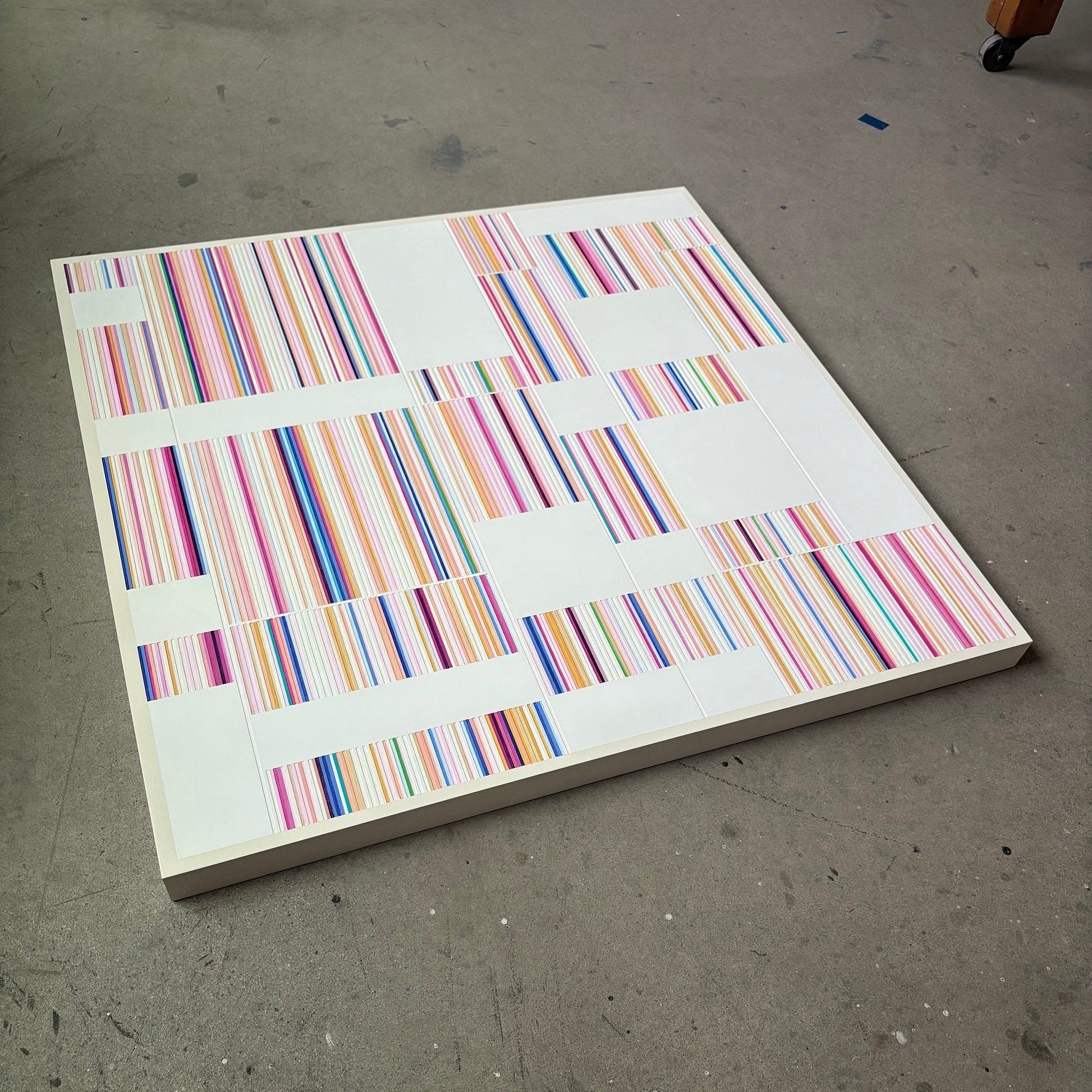 Patrick Déziel Oeuvre original - Techniques mixtes 36x36 Parfum digital