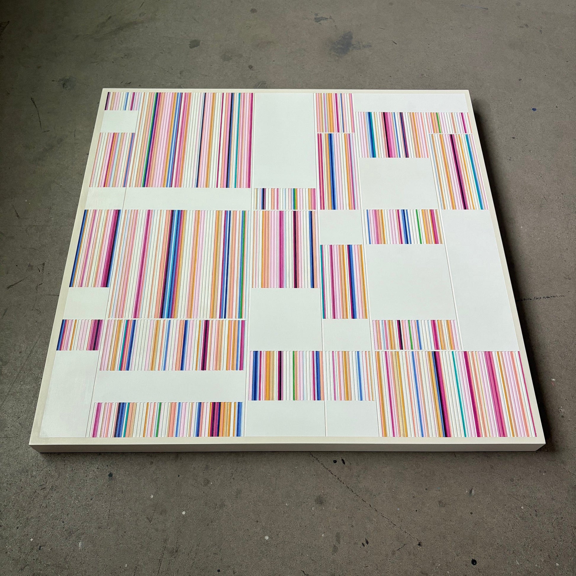 Patrick Déziel Oeuvre original - Techniques mixtes 36x36 Parfum digital