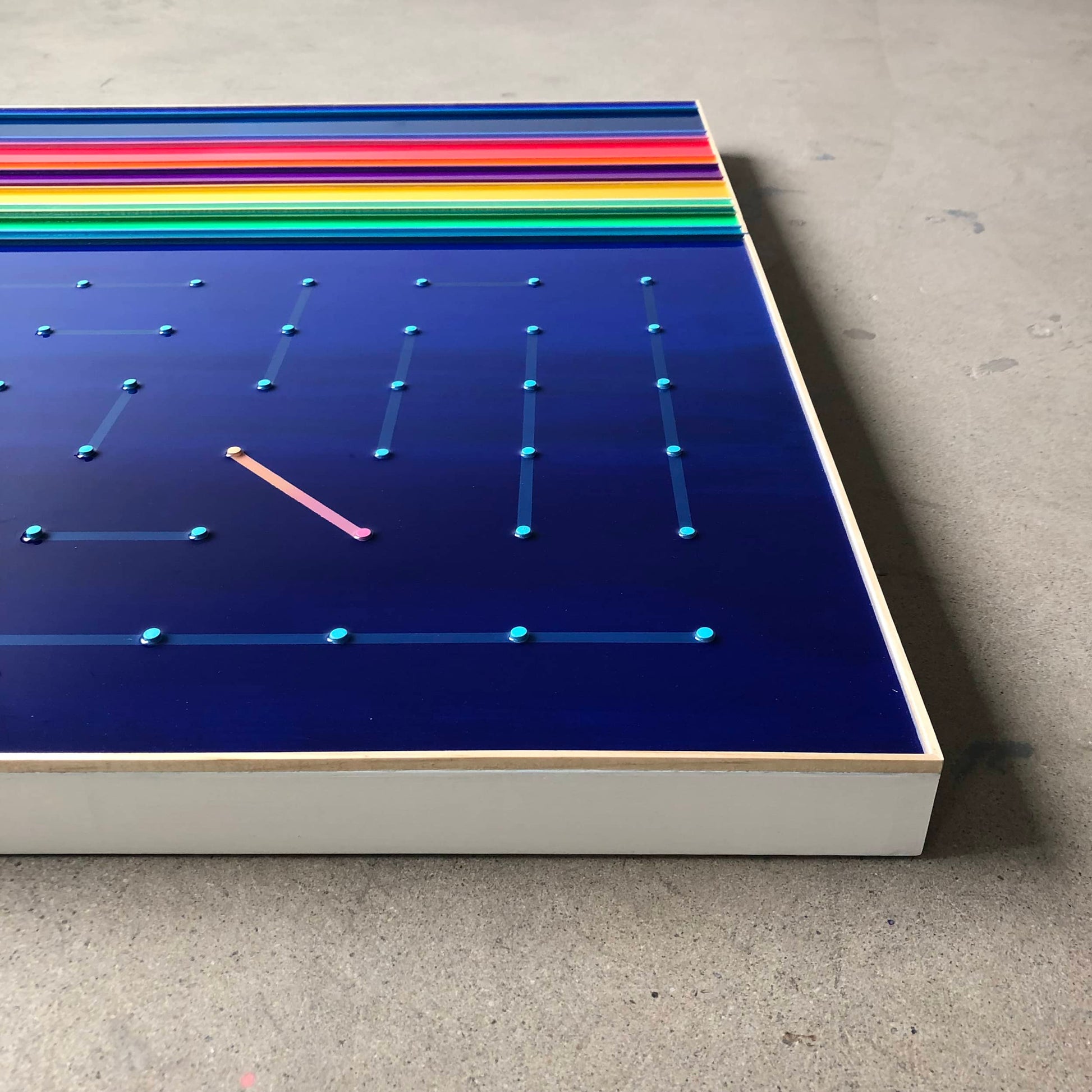 Patrick Déziel Oeuvre original - Techniques mixtes 36x36 Sous les étoiles