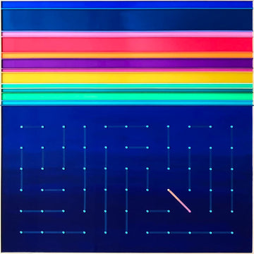 Patrick Déziel Oeuvre original - Techniques mixtes 36x36 Sous les étoiles