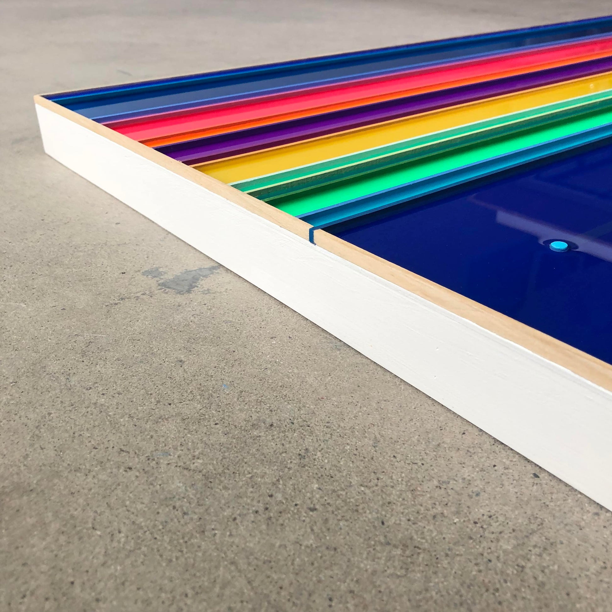 Patrick Déziel Oeuvre original - Techniques mixtes 36x36 Sous les étoiles