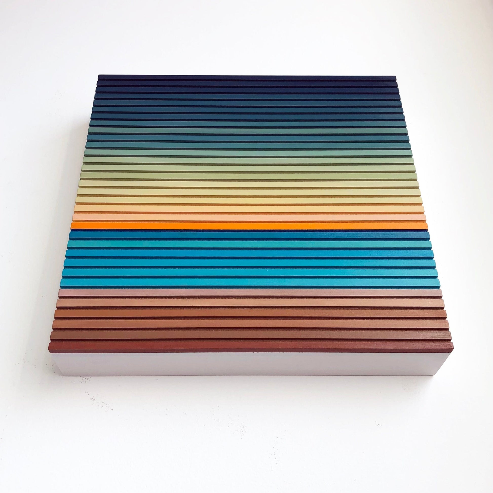 Patrick Déziel Oeuvre original - Techniques mixtes 12x12 Sunrise In Brazil