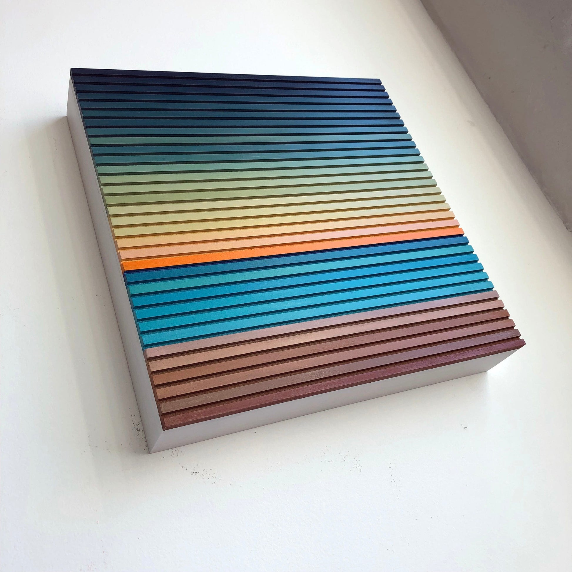 Patrick Déziel Oeuvre original - Techniques mixtes 12x12 Sunrise In Brazil