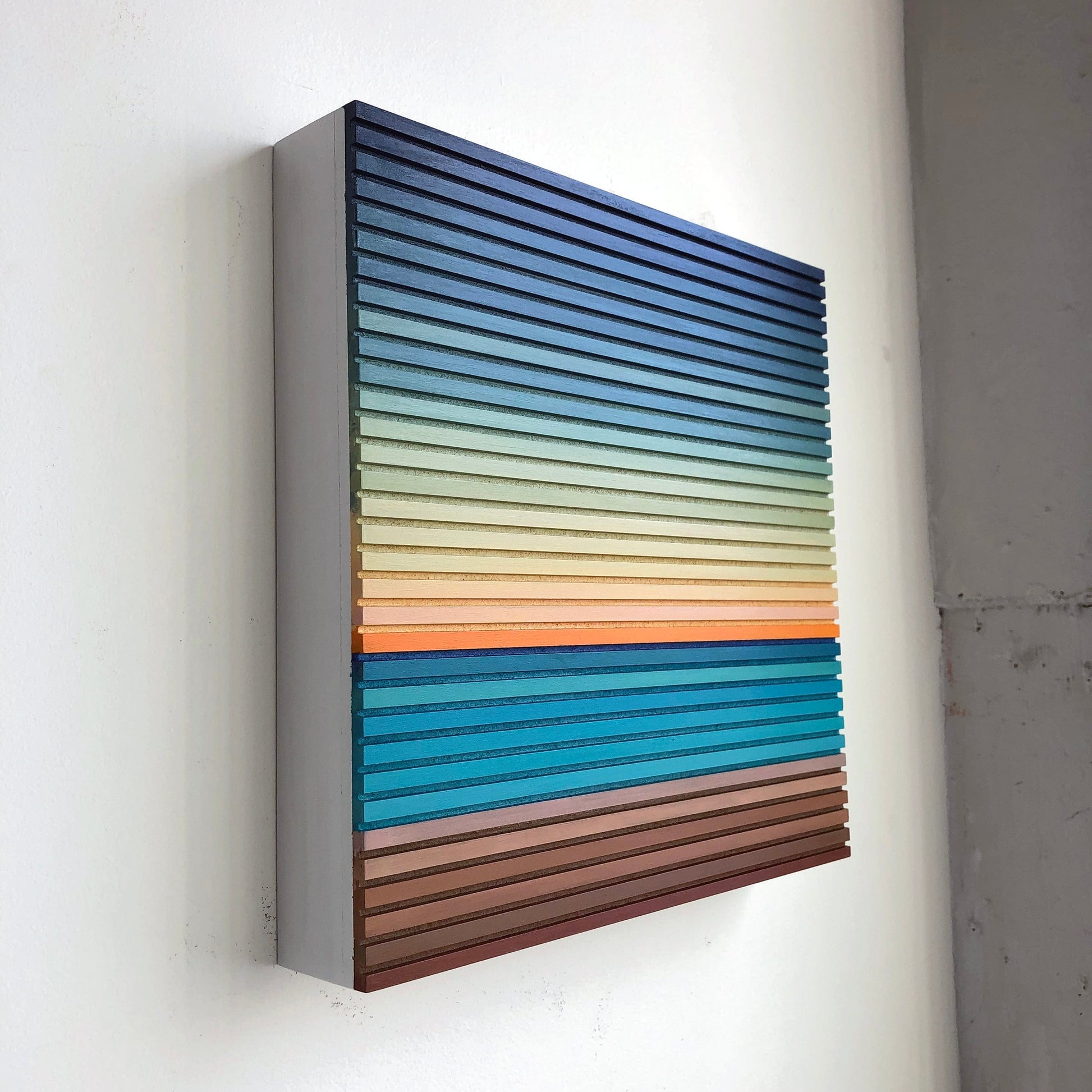 Patrick Déziel Oeuvre original - Techniques mixtes 12x12 Sunrise In Brazil