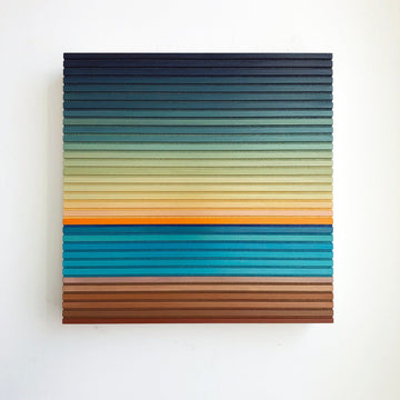 Patrick Déziel Oeuvre original - Techniques mixtes 12x12 Sunrise In Brazil