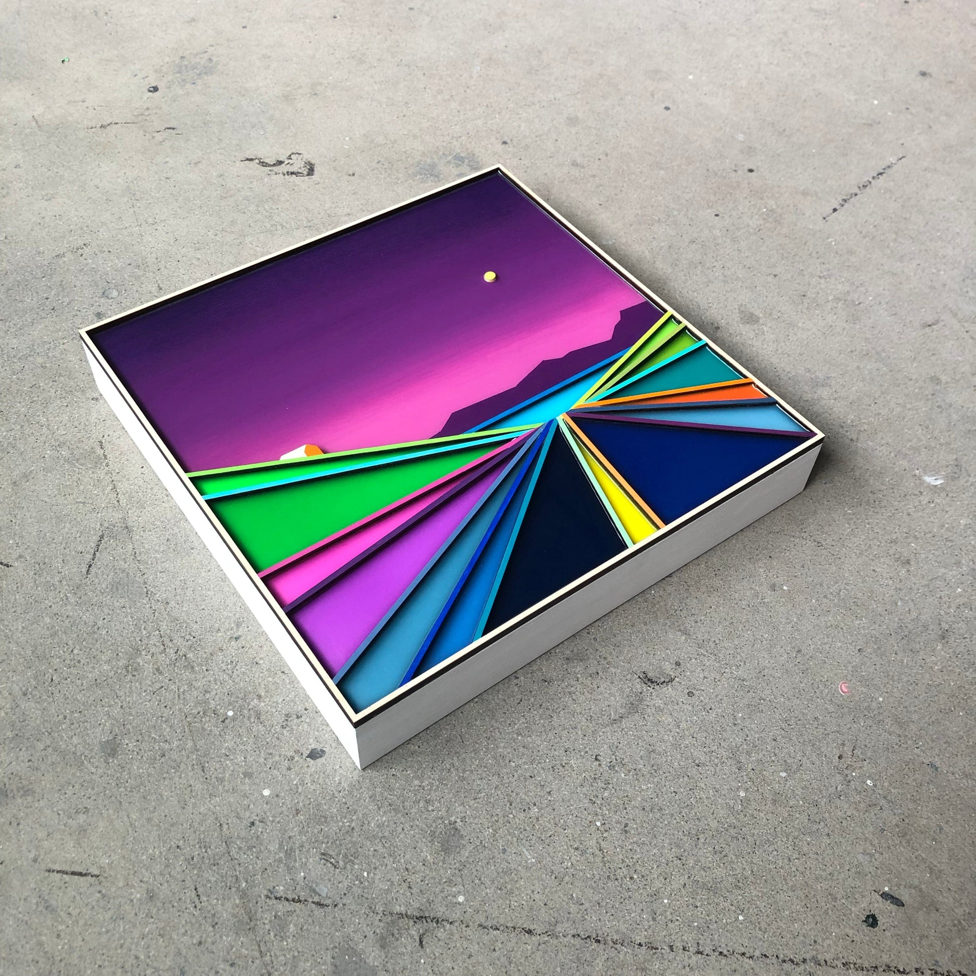 Patrick Déziel Oeuvre original - Techniques mixtes 12x12 The Night is Young