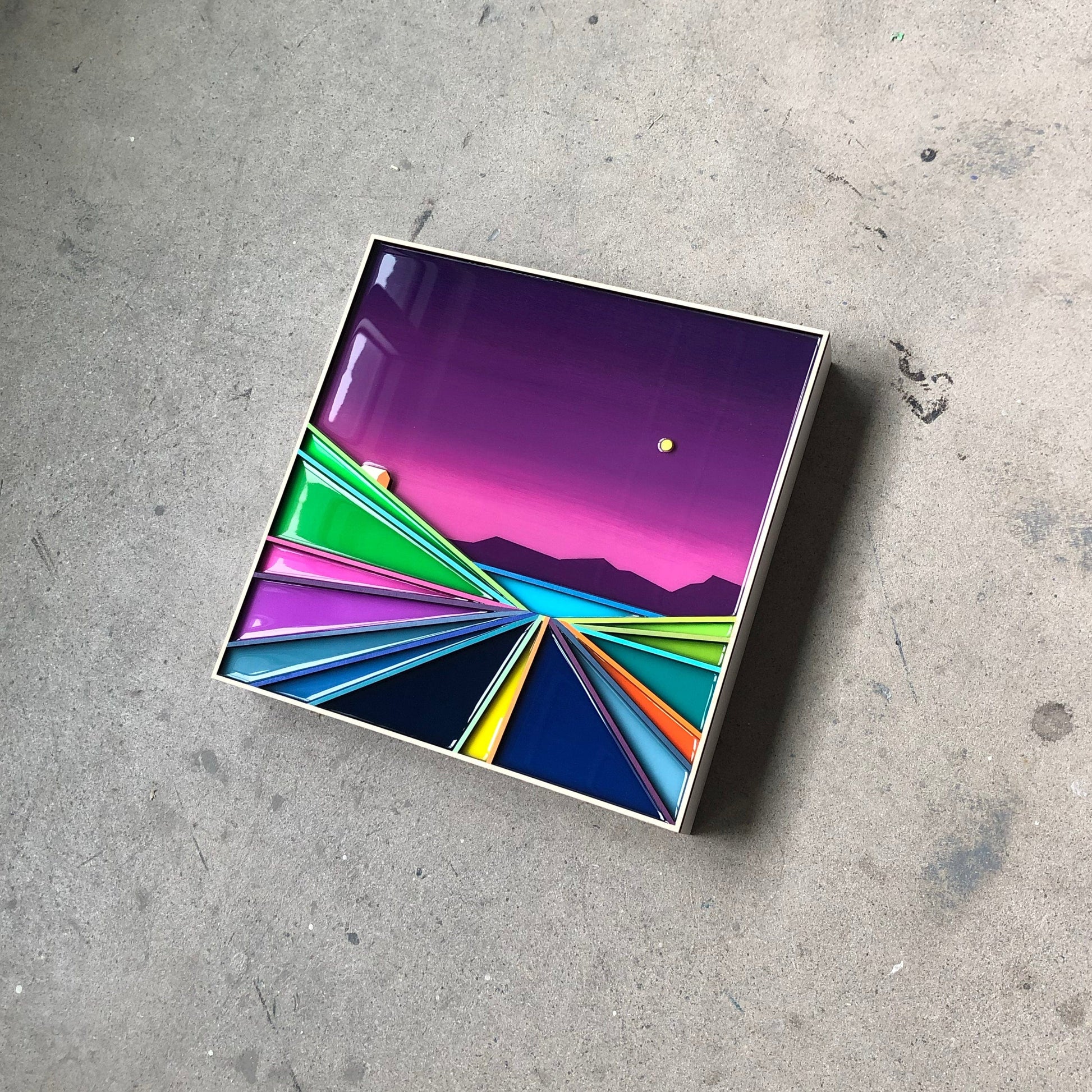 Patrick Déziel Oeuvre original - Techniques mixtes 12x12 The Night is Young