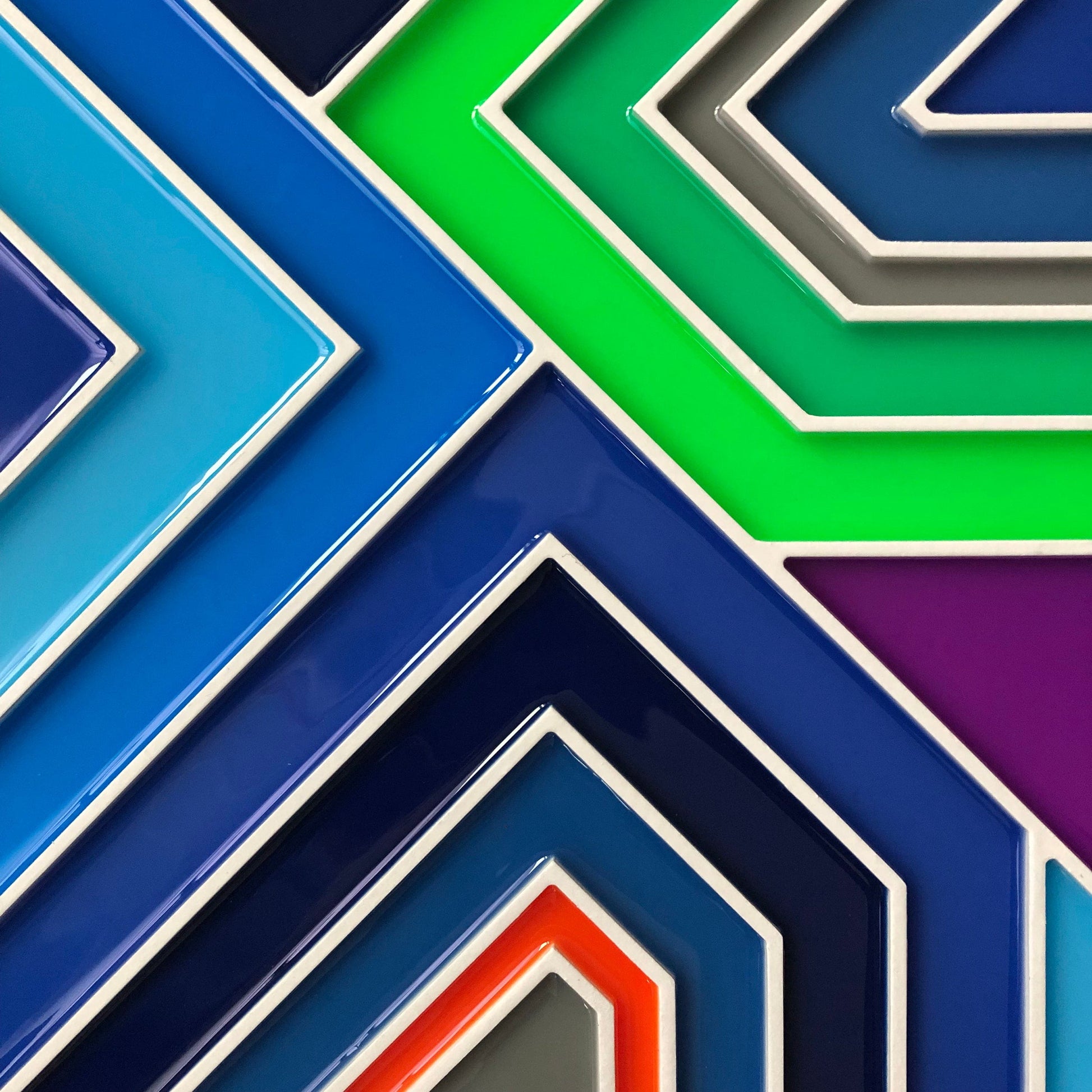 Patrick Déziel Oeuvre original - Techniques mixtes 24x24 Venice Of America