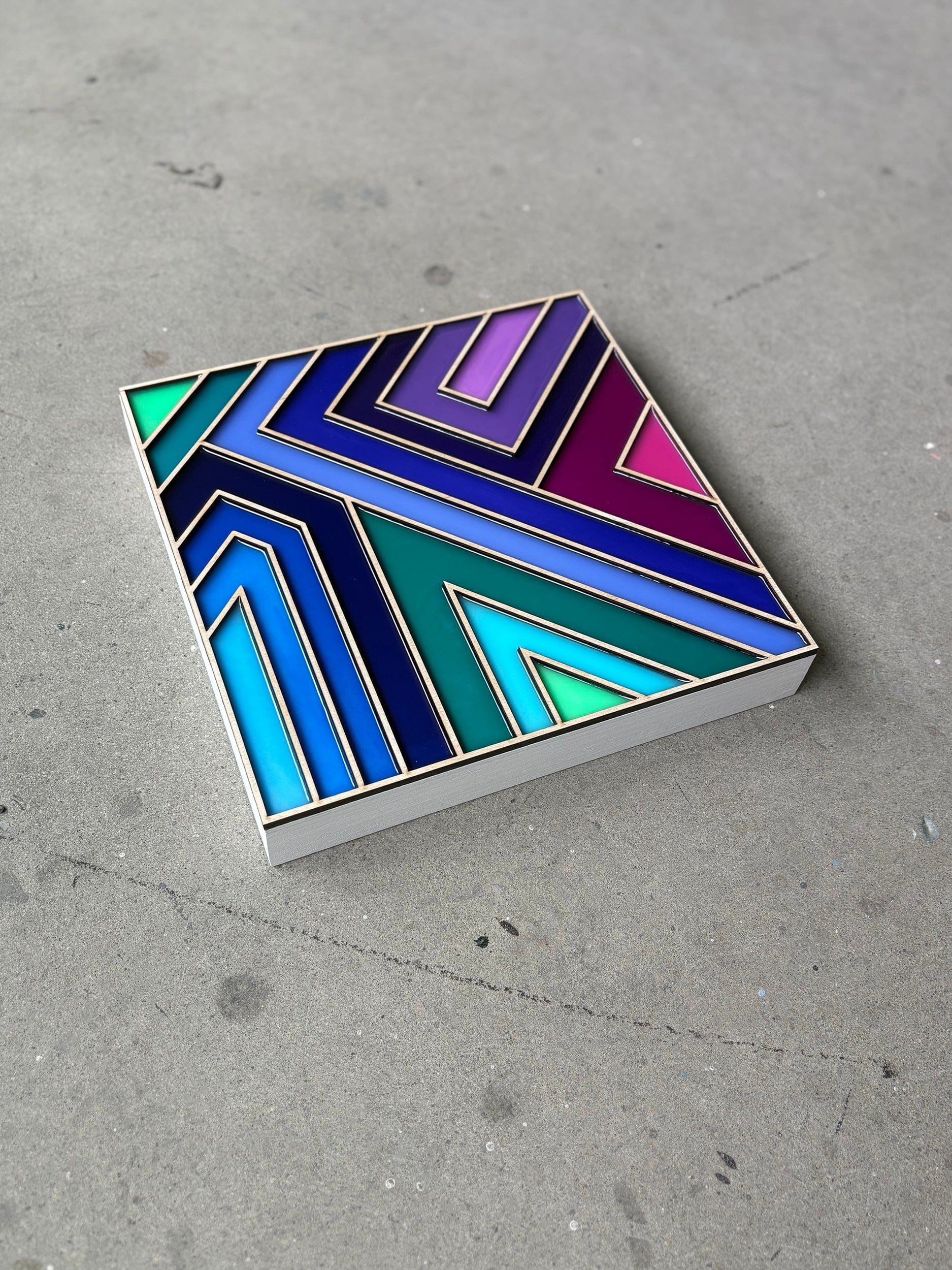 Patrick Déziel Oeuvre original - Techniques mixtes 12x12 Zen Feeling