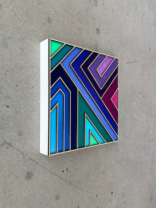 Patrick Déziel Oeuvre original - Techniques mixtes 12x12 Zen Feeling