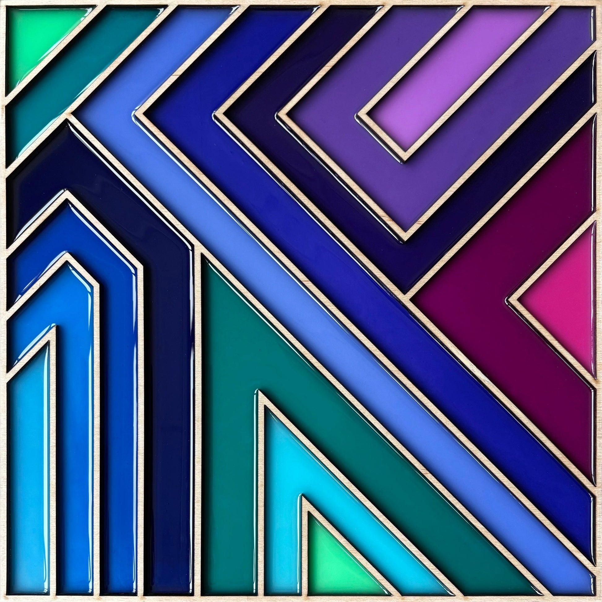 Patrick Déziel Oeuvre original - Techniques mixtes 12x12 Zen Feeling