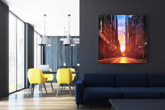Phil Carrière Oeuvre original - Photographie NYC Street Sunset