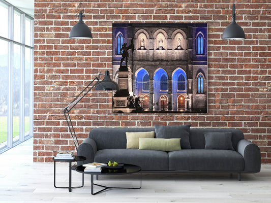 Phil Carrière Oeuvre original - Photographie Sieur Maisonneuve et Notre-Dame