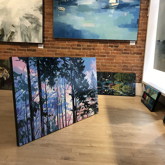 Robert Séguin Oeuvre original - Peinture 30x48 Landscape 2115