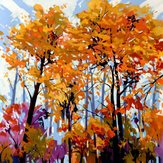 Robert Séguin Oeuvre original - Peinture 40x40 Landscape 2227