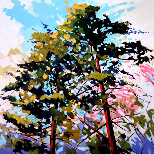 Robert Séguin Oeuvre original - Peinture 40x40 Landscape 2238