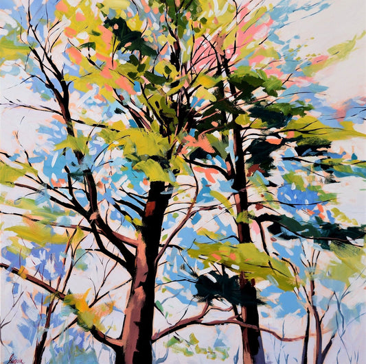 Robert Séguin Oeuvre original - Peinture 40x40 Landscape 2239