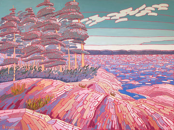 Shelley Newman Oeuvre original - Peinture 36x48 Northern Breezeway