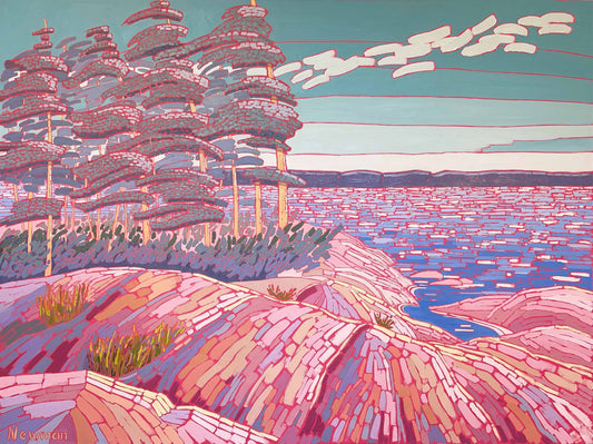 Shelley Newman Oeuvre original - Peinture 36x48 Northern Breezeway