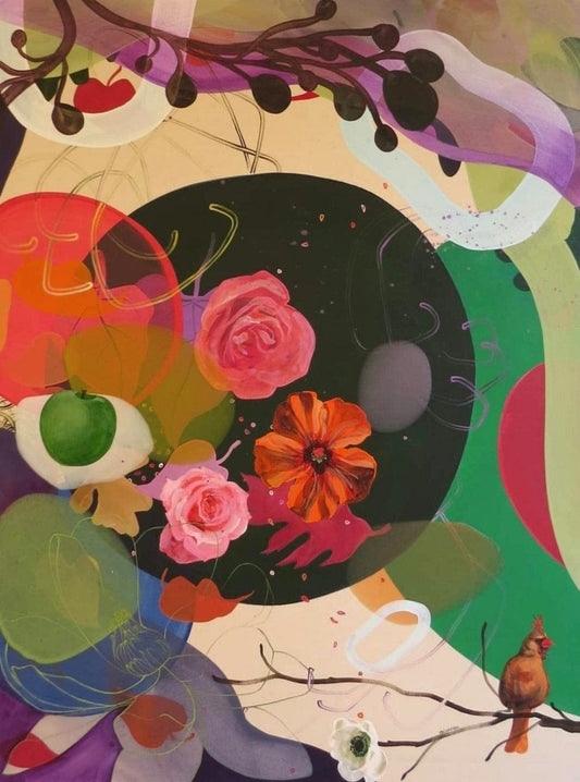 Sophie Carrier Oeuvre original - Peinture 48x36 Désir obscure