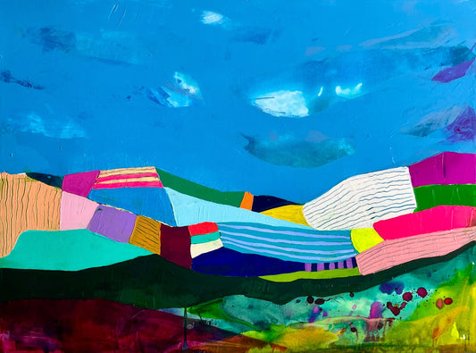 Stéphanie H. Oeuvre original - Peinture 30x40 Toujours croire en ses rêves