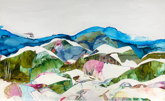 Stéphanie H. Oeuvre original - Techniques mixtes 36x60 The purest meaning of freedom