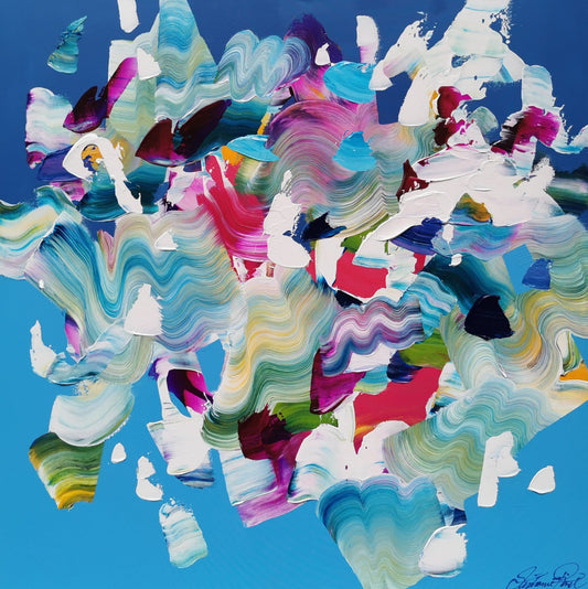 Stéphanie Rivet Oeuvre original - Peinture 40x40 Exploration 224