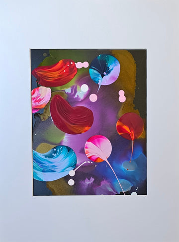 Stéphanie Rivet Oeuvre original - Peinture 10x8 Exploration sur papier 6924