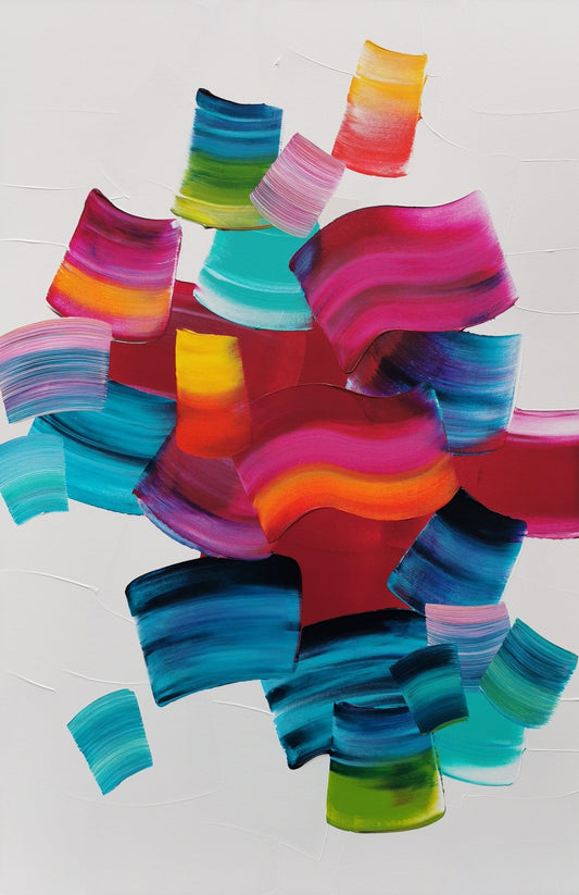 Stéphanie Rivet Oeuvre original - Peinture 36x24 Flow 223