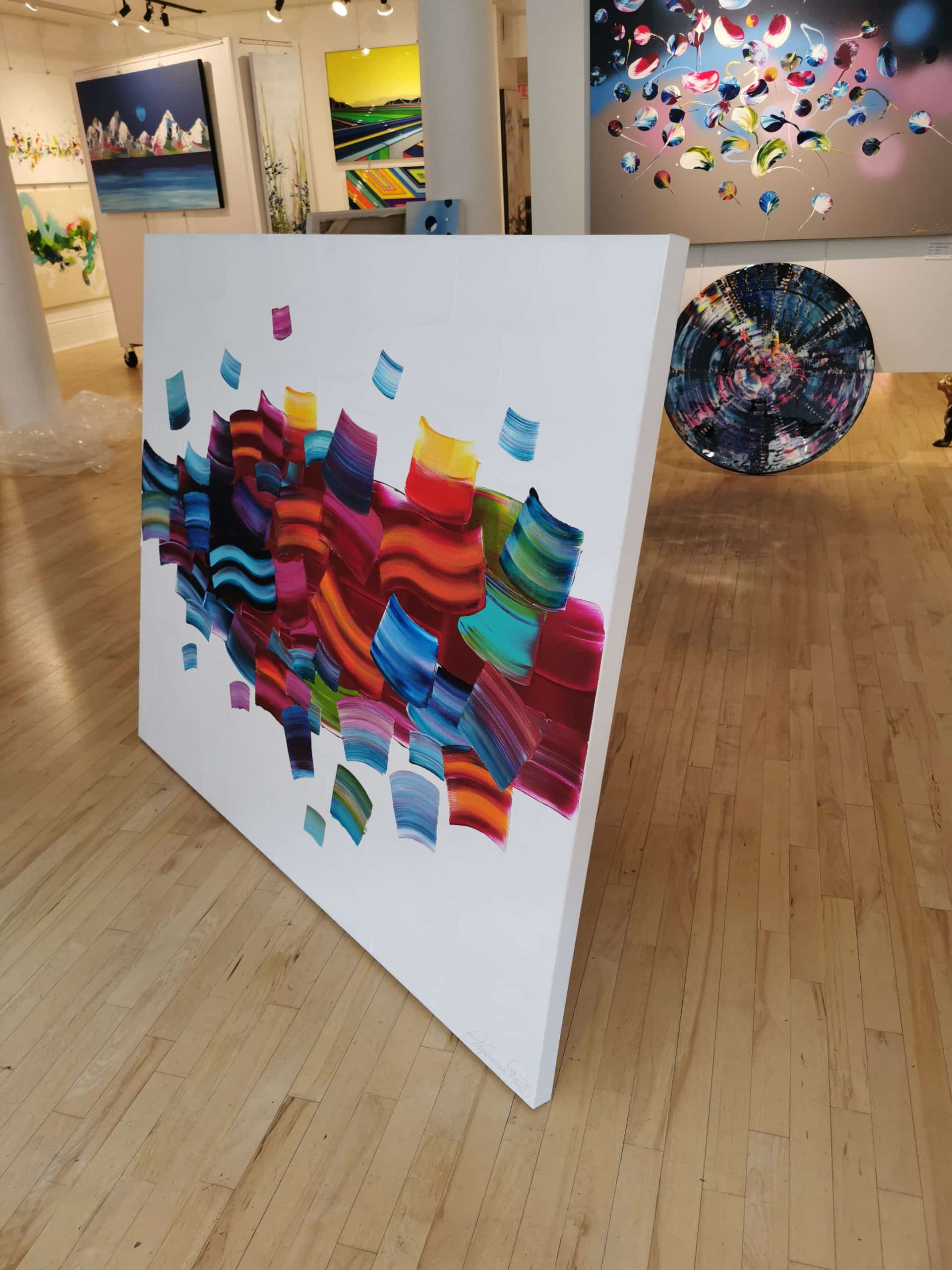 Stéphanie Rivet Oeuvre original - Peinture 48x60 Flow 522