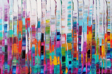 Stéphanie Rivet Oeuvre original - Peinture 40x60 Forêt en automne