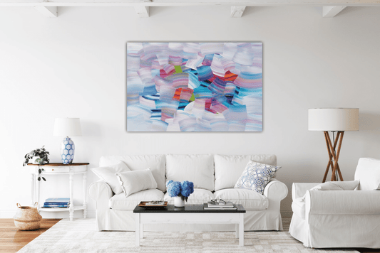 Stéphanie Rivet Oeuvre original - Peinture 40x60 Fou amoureux