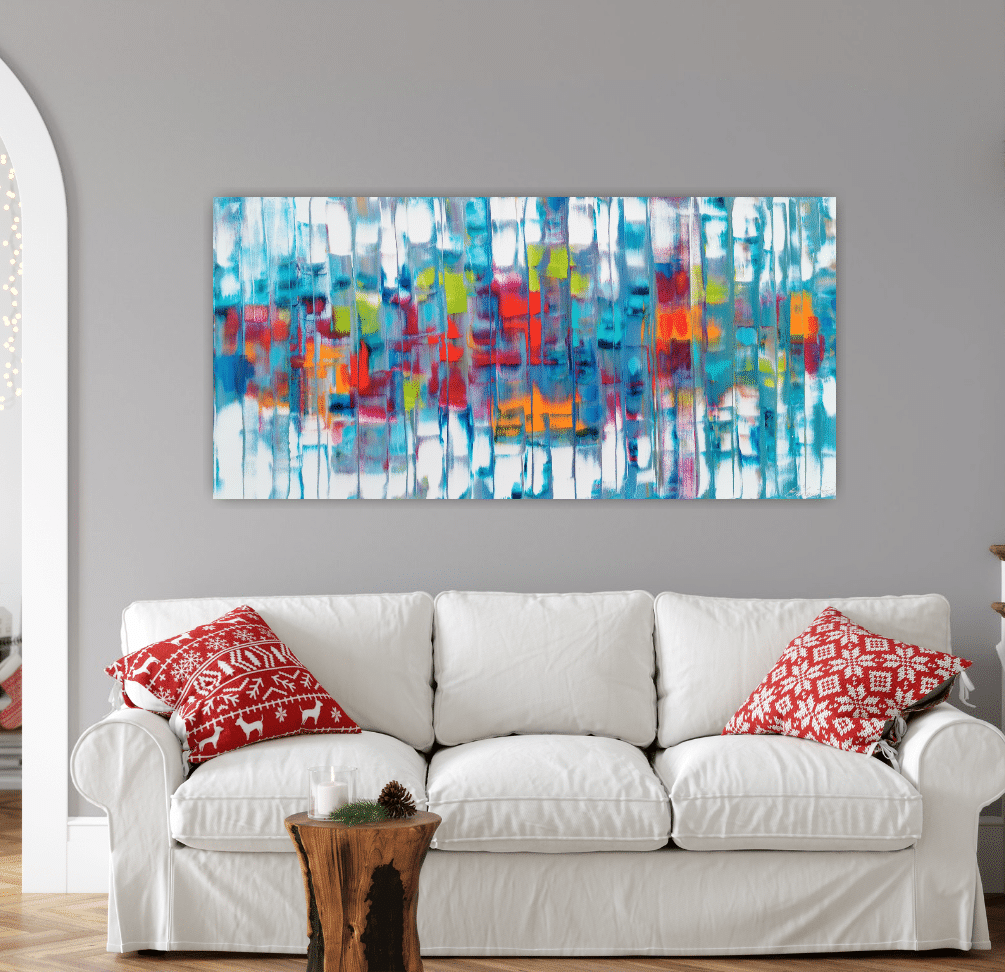 Stéphanie Rivet Oeuvre original - Peinture 30x60 Happy Music