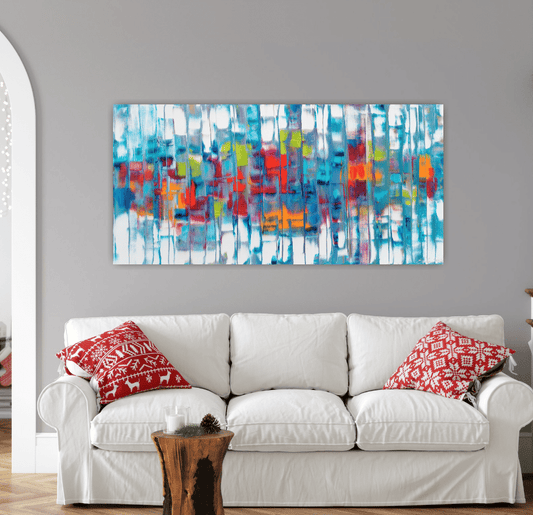 Stéphanie Rivet Oeuvre original - Peinture 30x60 Happy Music