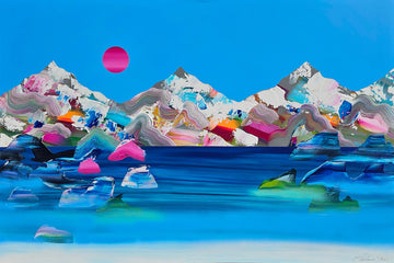 Stéphanie Rivet Oeuvre original - Peinture 40x60 Paysage onirique 425