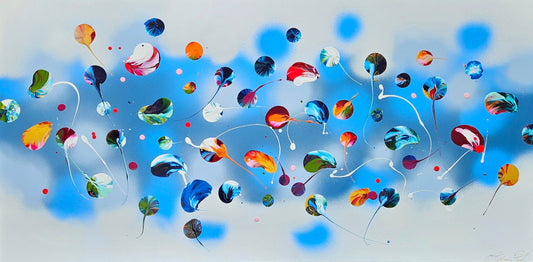 Stéphanie Rivet Oeuvre original - Peinture 30x60 Summer Vibes