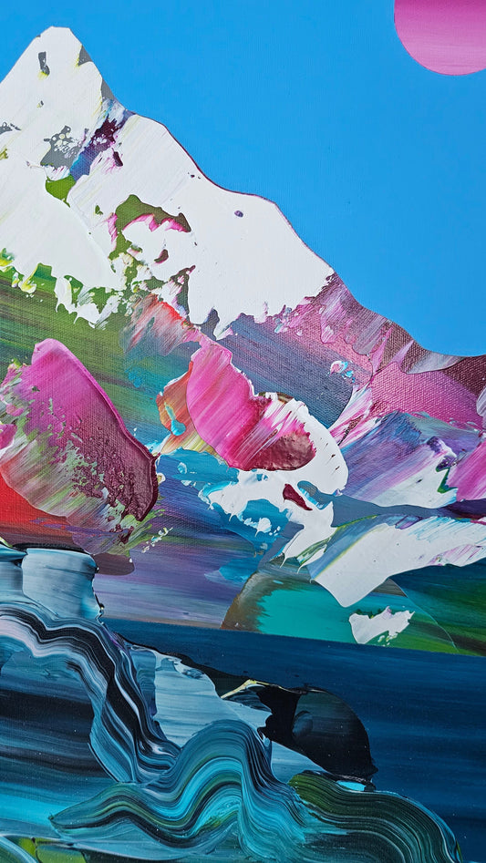 Stéphanie Rivet - Studio Oeuvre original - Peinture 36x36 Paysage Onirique 225