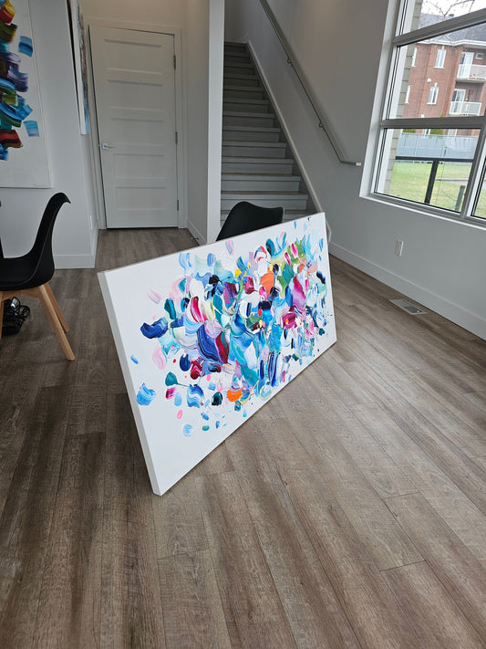 Stéphanie Rivet - Studio Oeuvre original - Peinture 30x60 The Magic Place