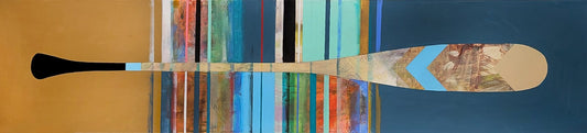 Sylvain Leblanc Oeuvre original - Peinture 15x72 Horizon