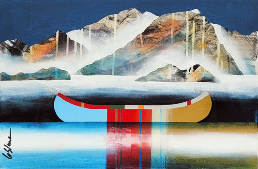 Sylvain Leblanc Oeuvre original - Peinture 12x18 Plein jour