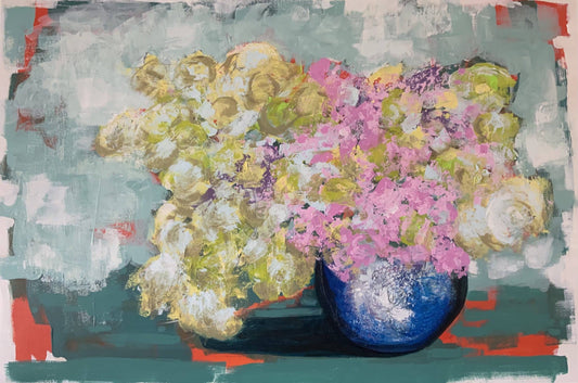 Sylvie Lajoie Oeuvre original - Peinture 24x36 Entre deux mondes