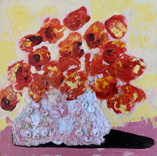 Sylvie Lajoie Oeuvre original - Peinture 12x12 La matinée
