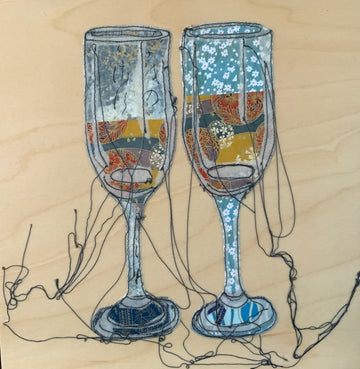 Sylvie Lajoie Oeuvre original - Techniques mixtes 10x10 Santé