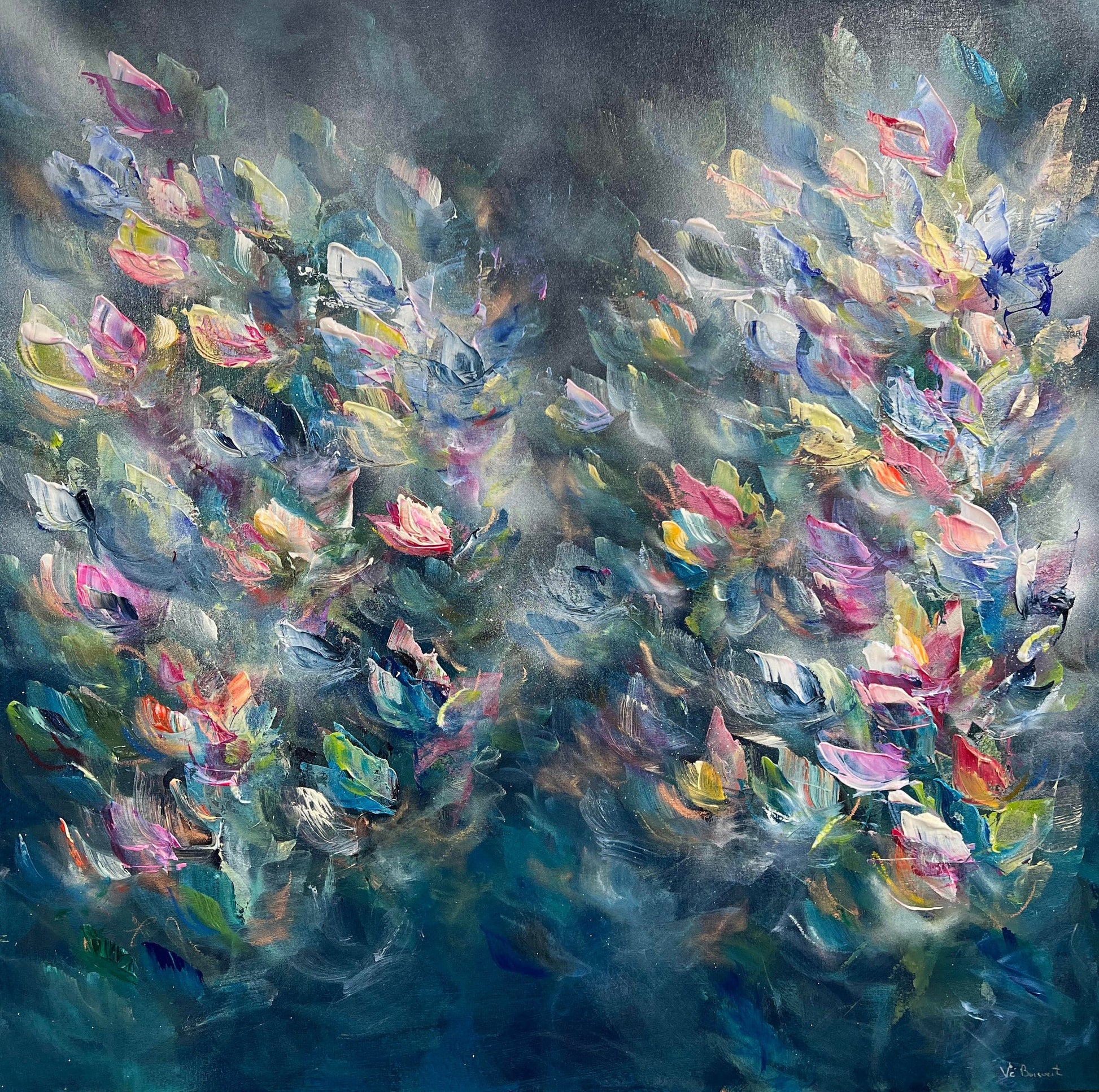 Vé Boisvert Oeuvre original - Peinture 36x36 Cupcake Heaven