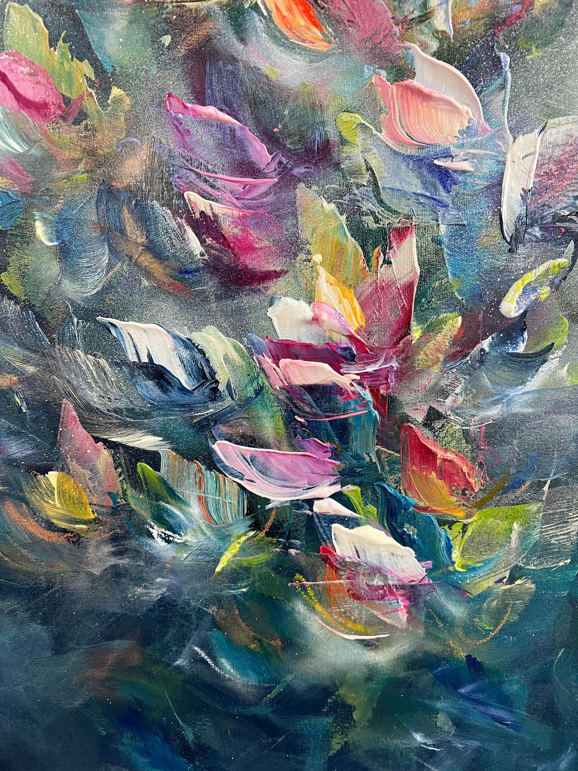 Vé Boisvert Oeuvre original - Peinture 36x36 Cupcake Heaven